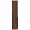 vidaXL Buffet haut chêne marron 37,5x35x180 cm bois d'ingénierie