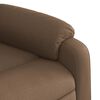 vidaXL Fauteuil inclinable &eacute;lectrique Marron Tissu