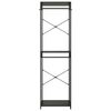 vidaXL Garde-robe Noir 60x40x213 cm M&eacute;tal et agglom&eacute;r&eacute;