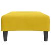 vidaXL Repose-pied jaune 77x55x31 cm velours