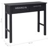 vidaXL Table console Noir 90 x 30 x 77 cm Bois