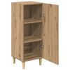 vidaXL Buffet Ch&ecirc;ne artisanal 34,5 x 34 x 90 cm Bois d'ing&eacute;nierie