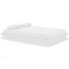 vidaXL Cadre de lit Blanc Bois massif 140x200 cm