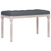 vidaXL Banc Gris fonc&eacute; 80x40x49 cm Velours