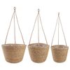 vidaXL 3 pc Naturel &Oslash;26 x 19 cm 100 % Herbe de mer