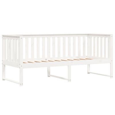 vidaXL Lit de jour sans matelas blanc 80x200 cm bois de pin massif