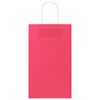 vidaXL Sacs en papier 50 pcs avec poign&eacute;es rose 21x11x36 cm