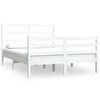 vidaXL Cadre de lit sans matelas blanc bois de pin massif 150x200 cm