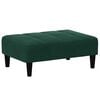 vidaXL Repose-pied vert fonc&eacute; 77x55x31 cm velours