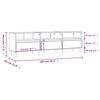 vidaXL Meuble TV blanc brillant 150x30x44,5 cm bois d'ing&eacute;nierie