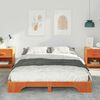vidaXL Cadre de lit Marron 140 x 220 cm Pin massif