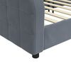 vidaXL Lit de repos gris fonc&eacute; 90x190 cm velours