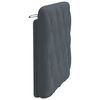 vidaXL Coussin de t&ecirc;te de lit gris fonc&eacute; 80 cm velours