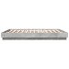 vidaXL Cadre de lit sans matelas gris b&eacute;ton 180x200 cm
