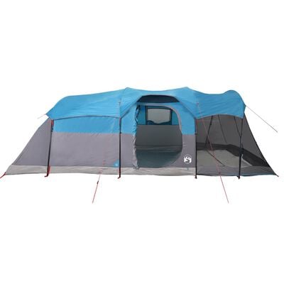 vidaXL Tente familiale tunnel 8 personnes bleu imperméable