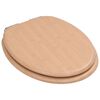 vidaXL lot de 2 Sièges WC MDF couvercle à fermeture en douceur Bambou