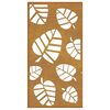 vidaXL D&eacute;coration murale jardin 105x55 cm acier corten design feuille