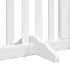 vidaXL Barri&egrave;re pour chien porte pliable 9panneaux blanc bois peuplier