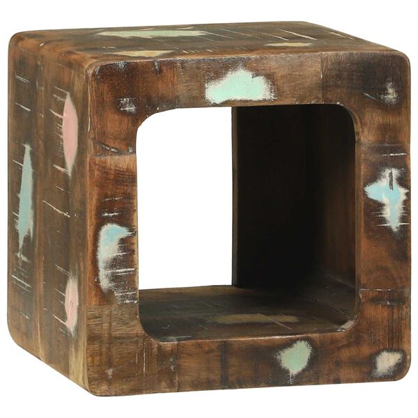 vidaXL Unites TV 2 pcs Multicolore 36 x 30 x 36 cm Bois Recycl&eacute; Solide