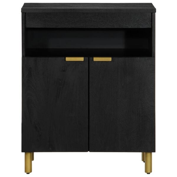 vidaXL Buffet noir 60x33x75 cm bois d'ingénierie