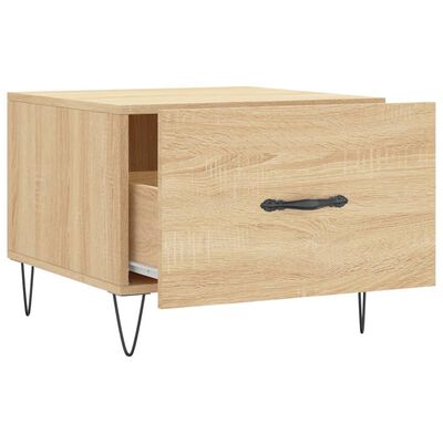 vidaXL Table basse Chêne sonoma 50x50x40 cm Bois d'ingénierie