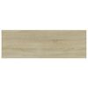 vidaXL Panneau de biblioth&egrave;que 4pcs Ch&ecirc;ne sonoma 60x20x1,5cm Agglom&eacute;r&eacute;