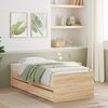 vidaXL Cadre de lit avec tiroirs sans matelas ch&ecirc;ne sonoma 90x200 cm