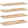 vidaXL &Eacute;tag&egrave;res flottantes 4 pcs 100x30x2 cm acacia massif non trait&eacute;