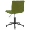 vidaXL Chaises pivotantes &agrave; manger lot de 4 vert clair velours