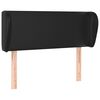 vidaXL T&ecirc;te de lit avec oreilles Noir 103x23x78/88 cm Similicuir