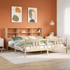 vidaXL Lit biblioth&egrave;que sans matelas 200x200 cm bois massif de pin