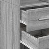 vidaXL Armoire de rangement mince sonoma gris 40x42,5x225 cm