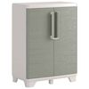 Keter Armoire de rangement basse de jardin Cr&egrave;me et taupe 97 cm