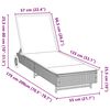 vidaXL Chaise longue avec roues et coussin marron r&eacute;sine tress&eacute;e
