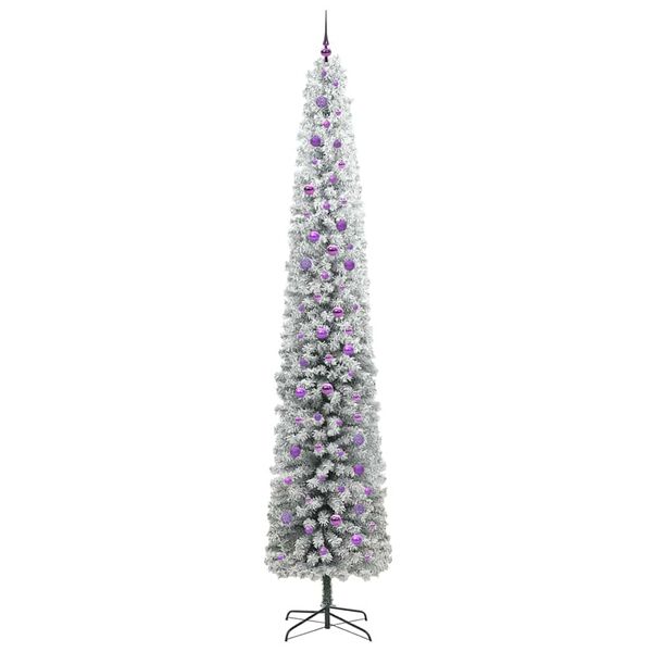 vidaXL Sapin de Noël artificiel Vert 300 cm PVC et acier et plastique