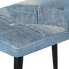 vidaXL Chaise &agrave; bascule avec repose-pied Denim Bleu Toile patchwork