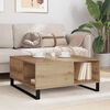 vidaXL Table basse Ch&ecirc;ne artisanal 80 x 80 x 36,5 cm Bois d'ing&eacute;nierie