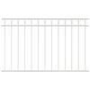 vidaXL &Eacute;l&eacute;ment de cl&ocirc;ture ASSEN Blanc 170 x 80 cm Acier
