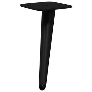 vidaXL Pieds de Support 2 pcs Noir 56 x 56 x 100 mm Fer
