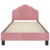 vidaXL Cadre de lit pour enfants avec t&ecirc;te de lit Rose 80 x 200 cm