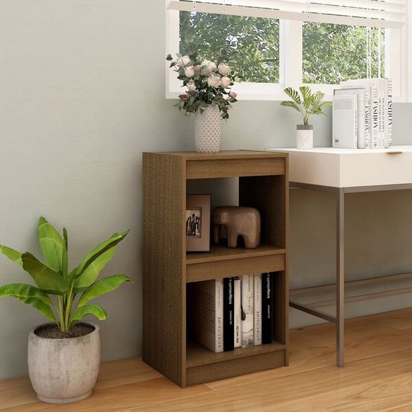 vidaXL Biblioth&egrave;que Marron miel 40x30x71,5 cm Bois de pin massif