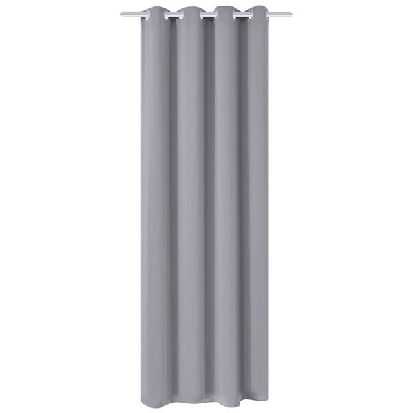 vidaXL Rideau occultant avec œillets métalliques 270 x 245 cm Gris