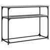vidaXL Table console sonoma gris 100x35,5x75 cm bois d'ing&eacute;nierie
