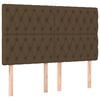 vidaXL Sommier &agrave; lattes de lit avec matelas Marron fonc&eacute; 140x200 cm