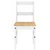 vidaXL Ensemble &agrave; manger Panama 5 pcs blanc bois de pin massif