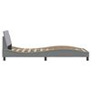vidaXL Cadre de lit Dover gris clair 80x200 cm tissu