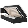 vidaXL Lit de Rangement avec t&ecirc;te de lit Noir 100 x 200 cm Velours
