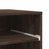 vidaXL Support d'imprimante avec roulettes ch&ecirc;ne marron 60x48x74 cm