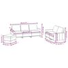 vidaXL Ensemble de canap&eacute;s 3 pcs avec coussins Noir Similicuir