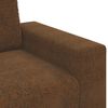 vidaXL Canap&eacute; 3 pcs Marron 221 x 80 x 80 cm Tissu en lin m&eacute;lang&eacute;